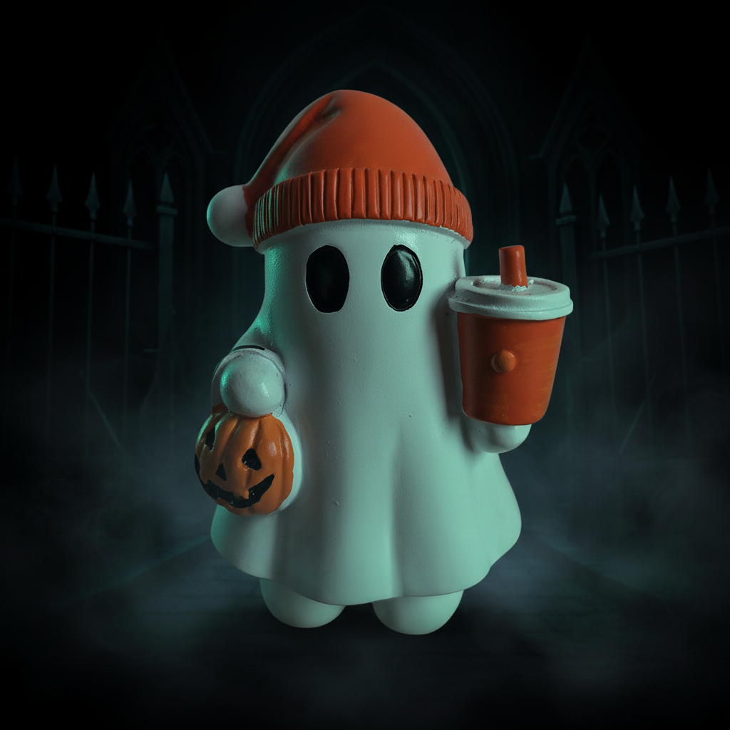 Ghost Figurine Dark Gothic Style