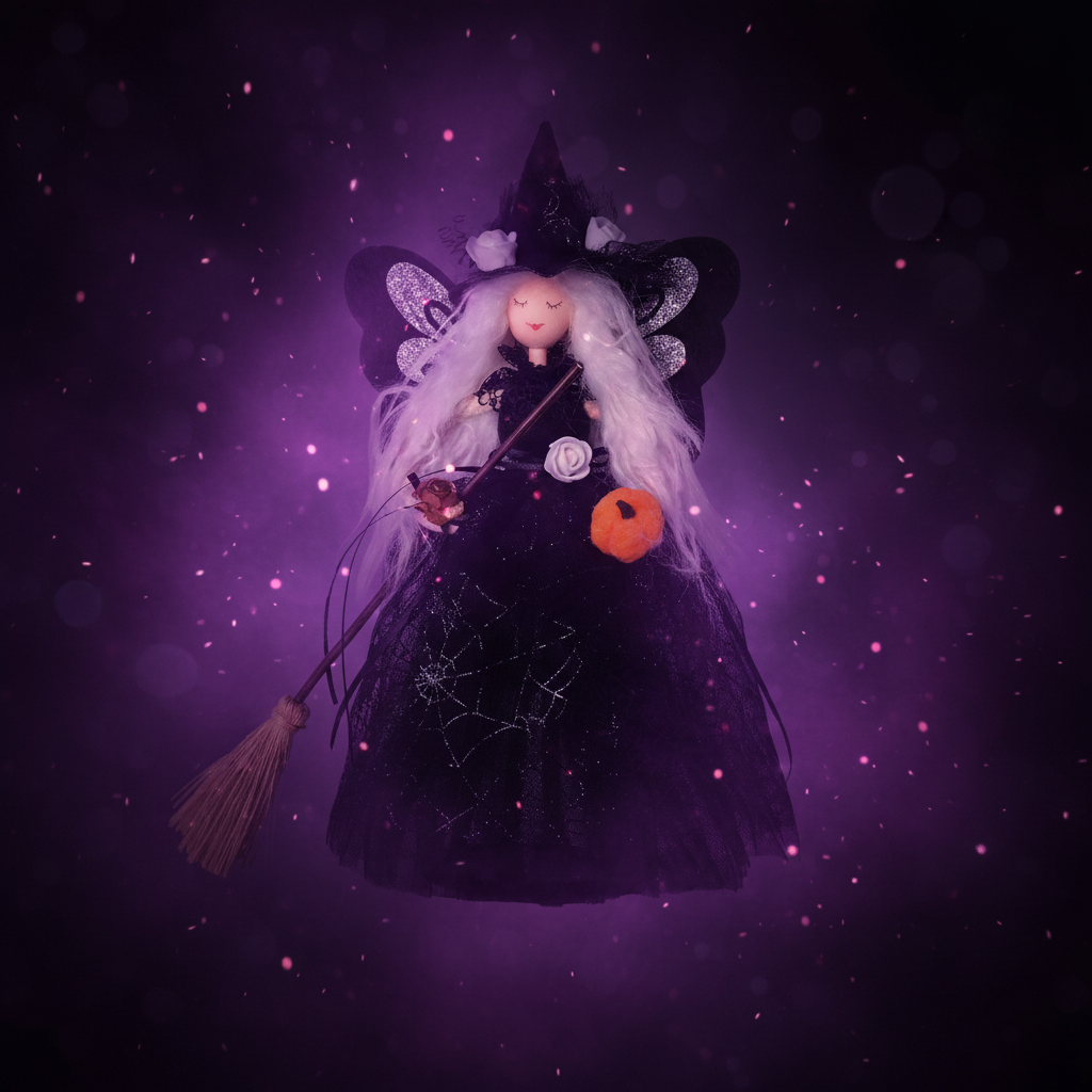 Witch Doll Purple Magic Style