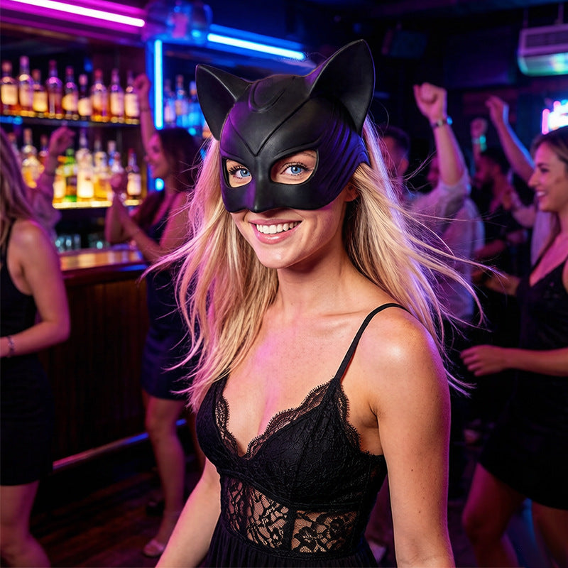 Black Cat Ear Mask