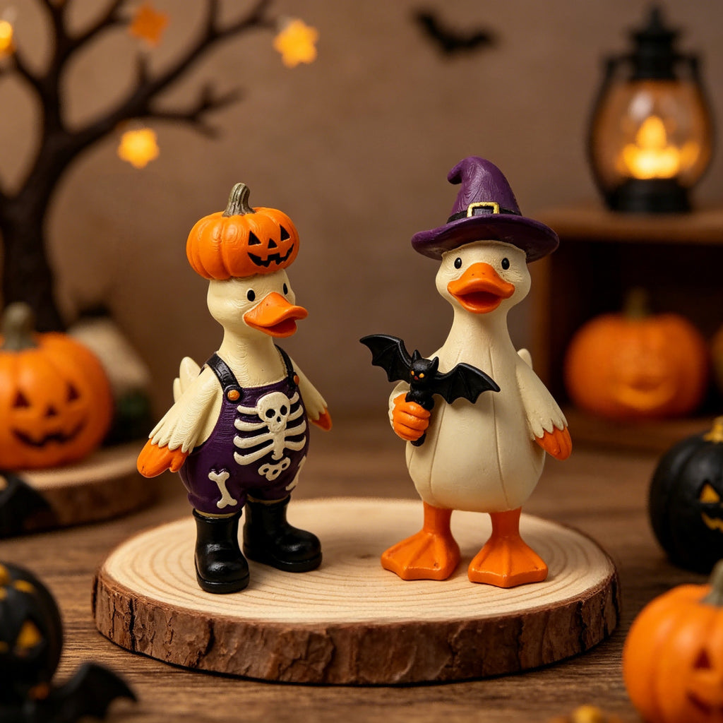 Resin Duck Figurine Set