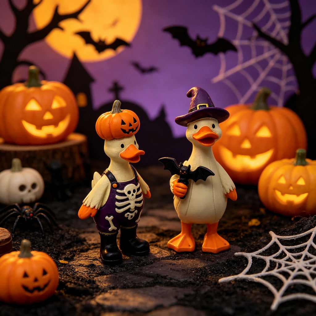 Resin Duck Figurine Set