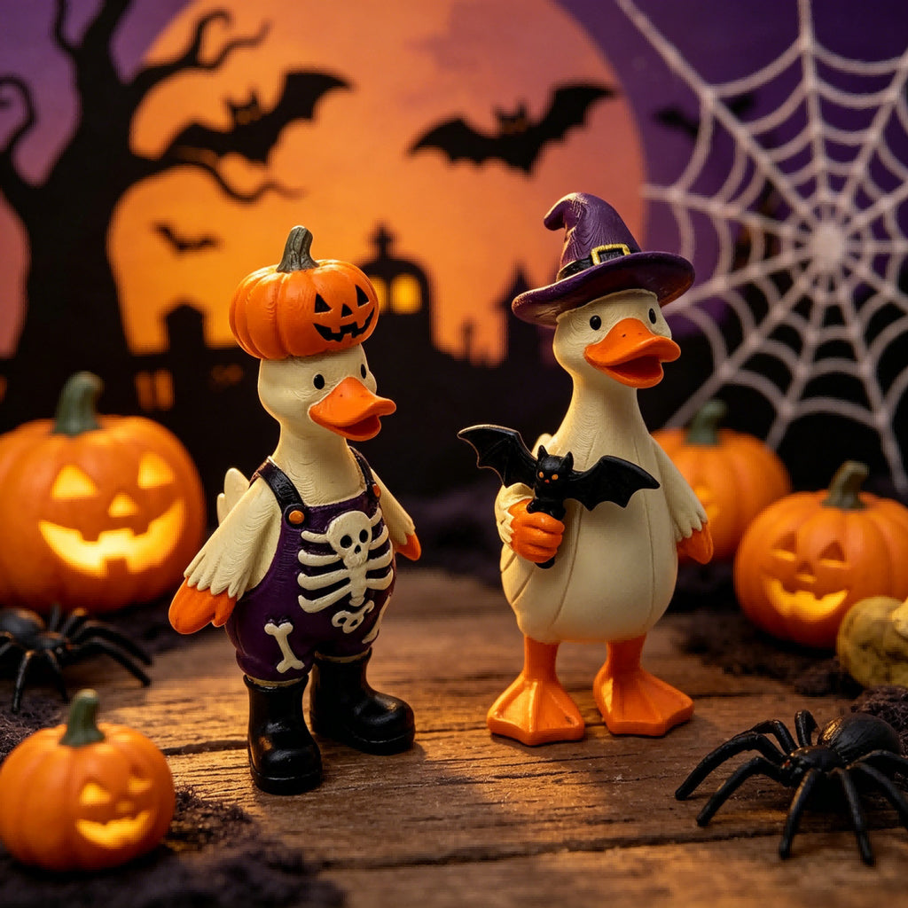 Resin Duck Figurine Set