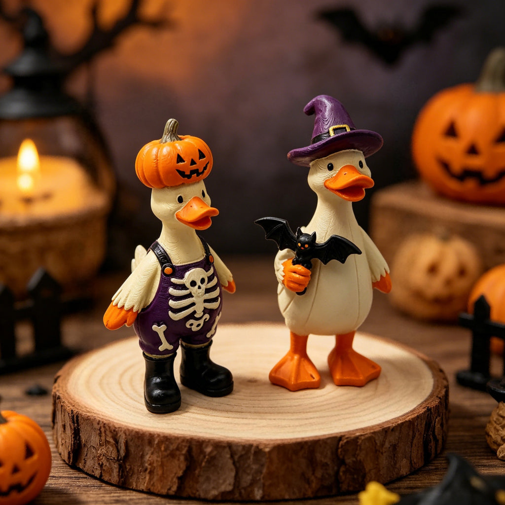 Resin Duck Figurine Set