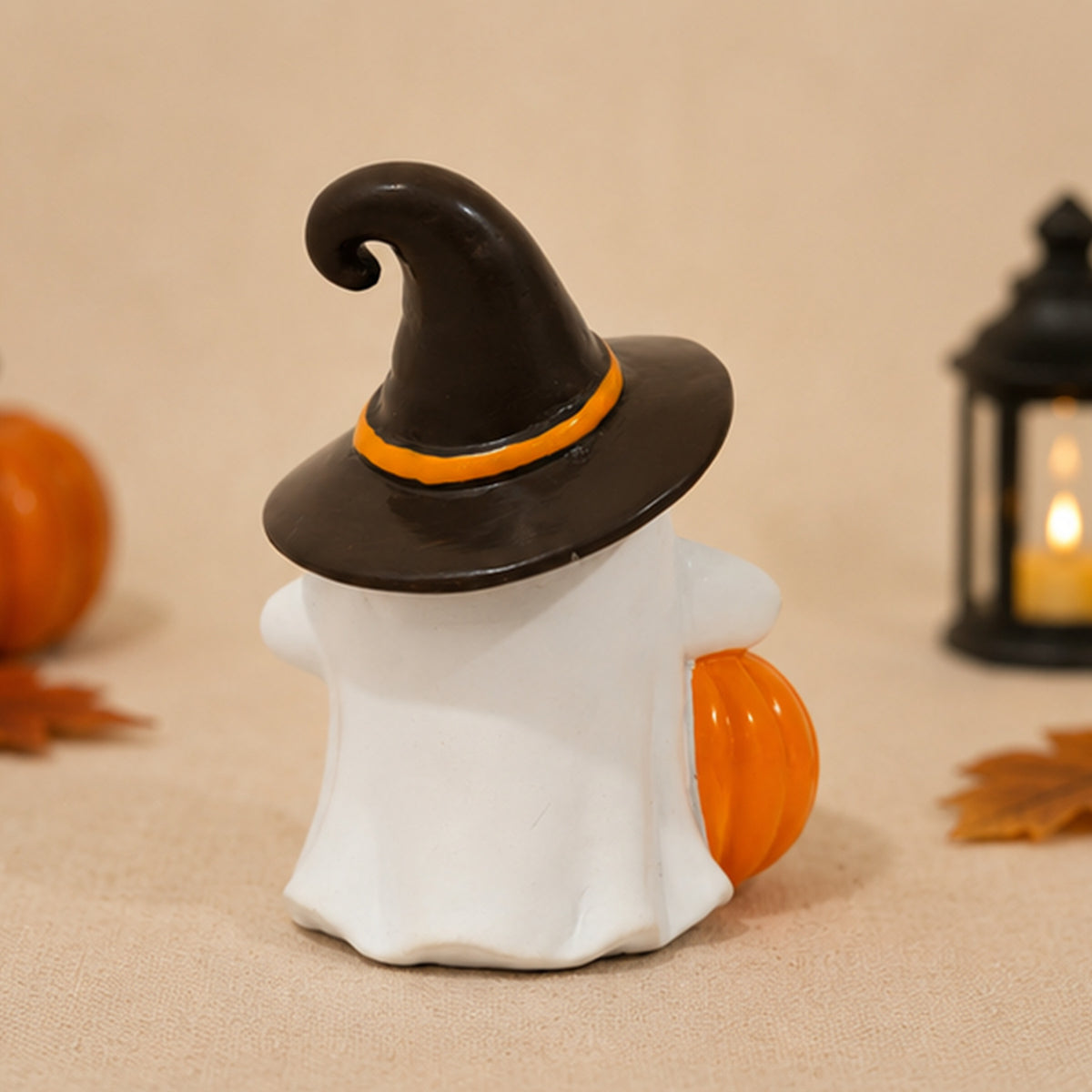 Resin Ghost Pumpkin Figurine