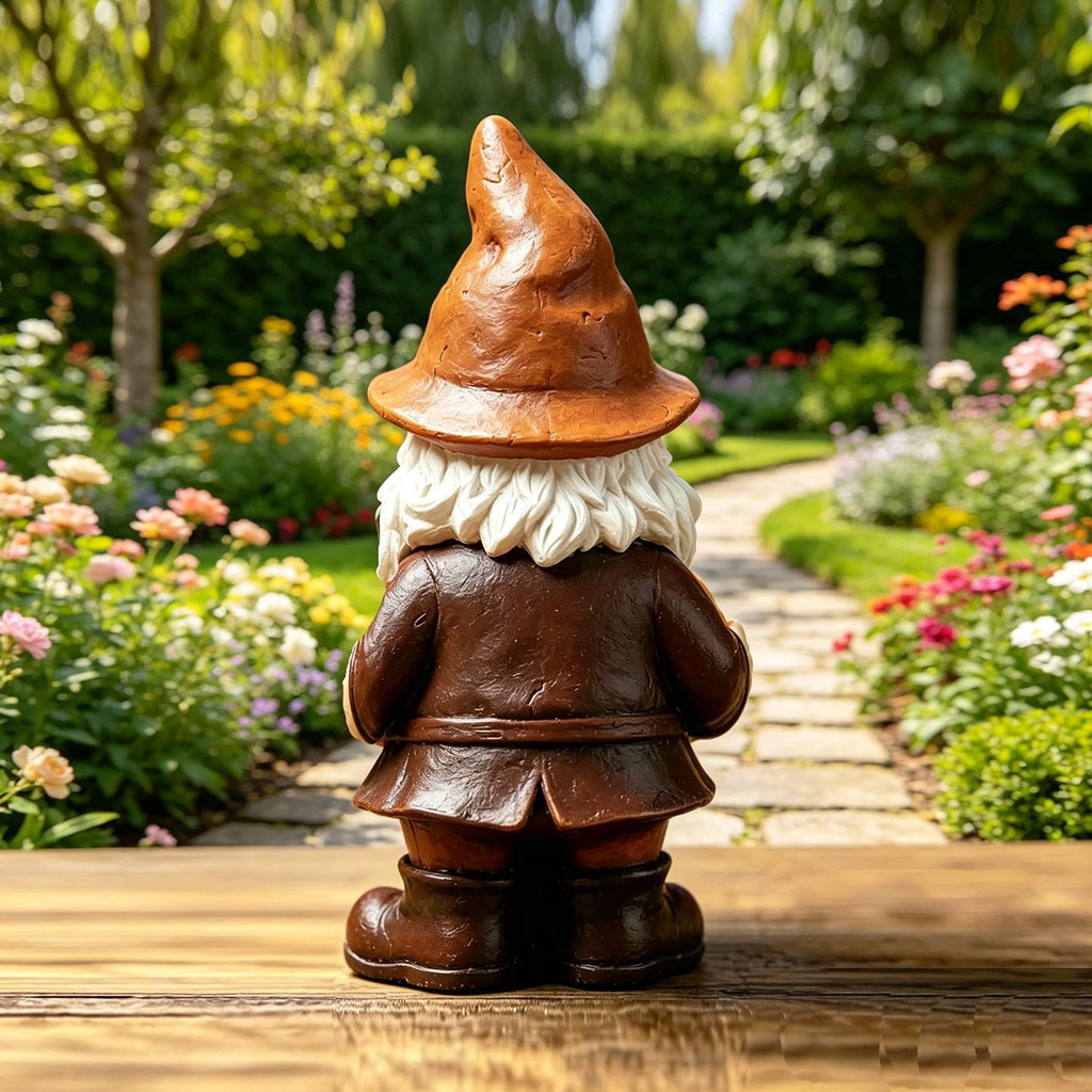Resin Pumpkin Gnome Statue