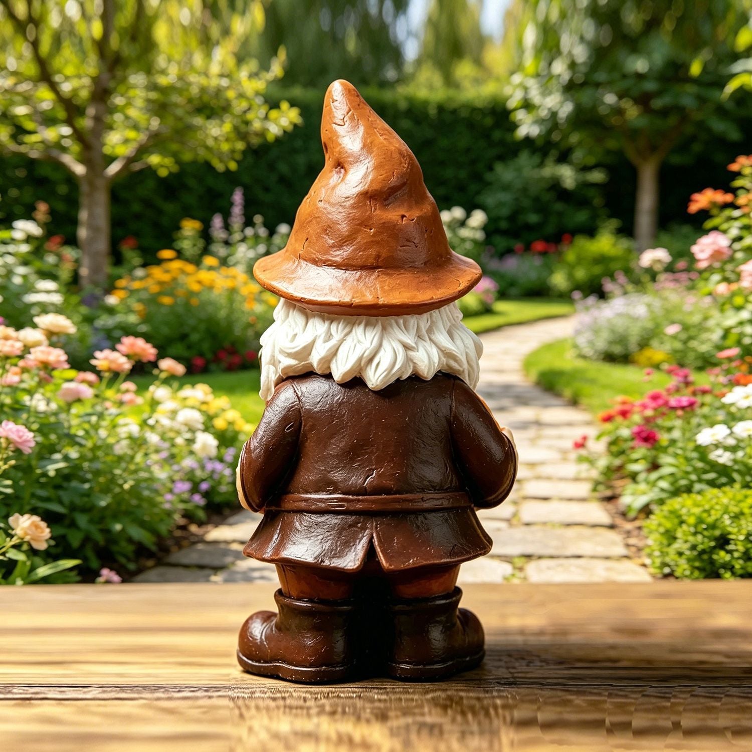 Resin Pumpkin Gnome Statue