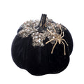 Velvet Spider Pumpkin Decor